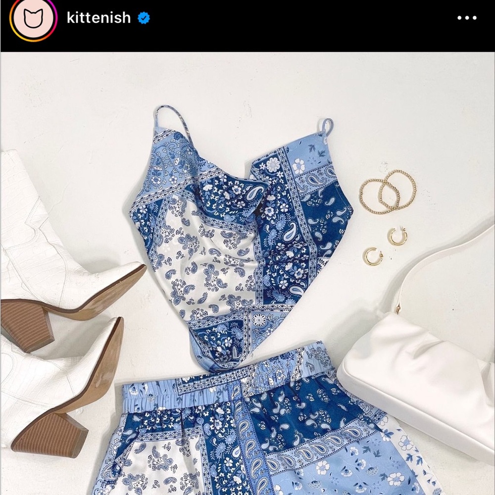 Kittenish Karli Paisley Tank